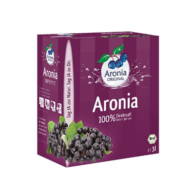 aronia original organic aronia berry juice 3 L juice box